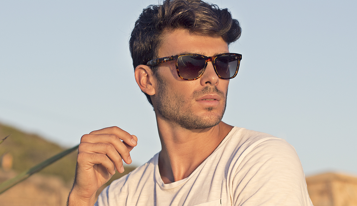 Gafas de sol baratas de calidad para hombre Yuma carey